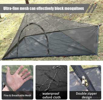 ultralight moskytiera pod tarp,stan - 5
