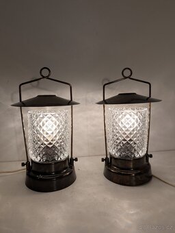 2x funkcionalistická lampička, lampa, Lidokov, pár - 5