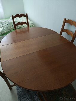 Rozkládací stůl, 4 x  židle - 5