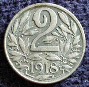 2 haléře 1916,1917,1918 b.zn. Rakousko-Uhersko
- 5