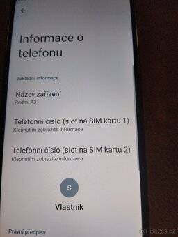 Prodám půl roku starý telefon redmi A3 - 5