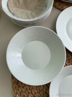 NOVÁ Thun MOSAIC talířová porcelánová sada bílá 18 dílná - 5