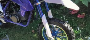 Nová dětská benzinová minikroska 49ccm modrá - 5