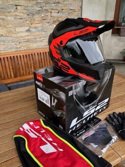 Přilba ENDURO LS 2 a bunda REBULHORN - NOVÉ - 5
