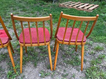 4 x RETRO čalouněná židle - cena za všechny - 5