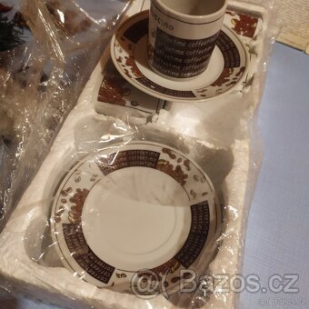 Sada cappuccino nová - šest šálků s talířkem originál obal - 5