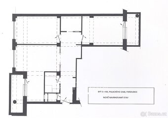 Prodej bytu 3+1, Palackého třída, Pardubice, ev.č. 00866 - 5