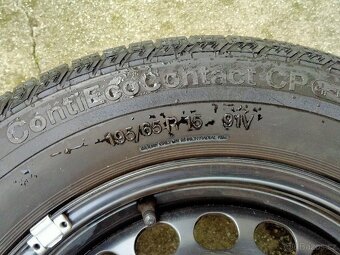 Ocelové kolo orig. Audi 6Jx15, 5x112, ET 45, Rezerva, Letní - 5