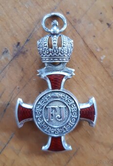 Stříbrný záslužný kříž FJI (č.2),Rakousko Uhersko - 5