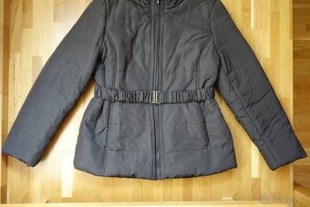 Tmavě hnědá dámská zimní bunda vel. 44 - 5