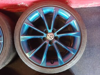 ALU disky VW,Audi 5x112 R18 s letními pneu 2 - 5