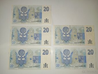 BANKOVKY 20 KČ 1994, OBĚ VYDANÉ SÉRIE - 5