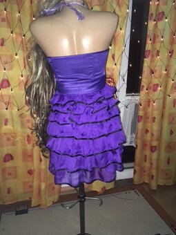 spolecenske# volany #korzetovesaty# plesove# fialove - 5