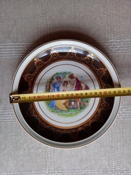 Keramický zdobený talíř - Tři Grácie - 5