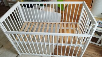 Dětská postýlka Scarlett Perta  bílá 120x60 - 5