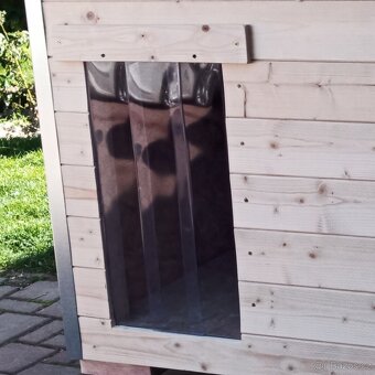Psí bouda s krytinou a zástěnou (PALUBKY/OSB), 6 velikostí - 5