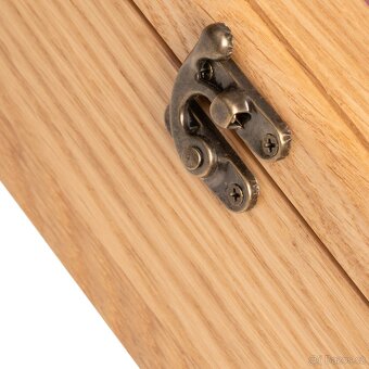 Masivní dubová vitrína malá - 5