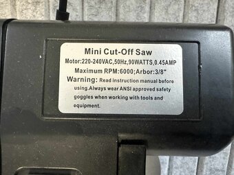 Mini stolní rozbrušovací pila (523) - 5