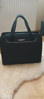 Samsonite luxusní černá dám.kabelka/taška na notebook - 5