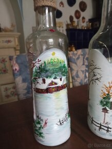 Ručně malované svítící láhve - 5
