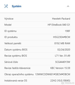 HP EliteBook 840 G1 – i5, 8 GB RAM, 256 GB SSD, Win 10 Pro - 5