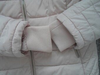 Růžová bunda bundička s kožíškem - 38, 40, M, L - 5