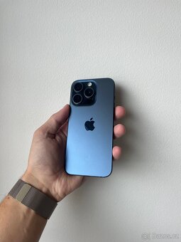 APPLE IPHONE 15 PRO 128GB MODRÝ TITAN-BATERIE 95%-ZÁRUKA - 5