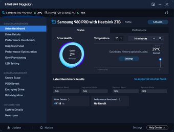2x M.2 SSD SAMSUNG 980 PRO 2TB with Heatsink - jako nové - 5