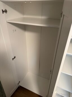 IKEA skříň Brimnes se 3 dveřmi + 2 extra police, bílá - 5