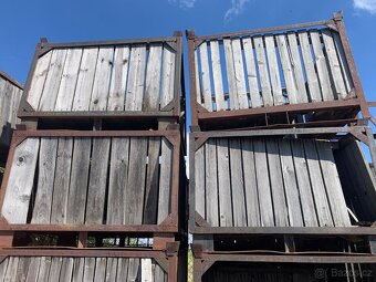 Bedny na brambory, jablka, na dřevo - kovová konstrukce - 5