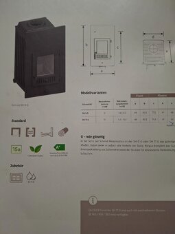 Kamnová vložka Schmid SH 9 G + teplovzdušný výměník - 5