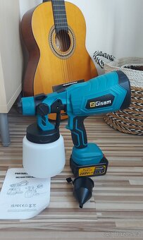 Stříkací Aku pistole Gisam, pro baterie Makita 18V, nová. - 5