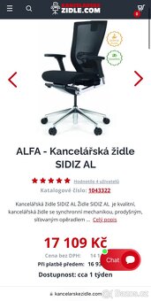 kancelářská židle Sidiz Alfa-více ks - 5