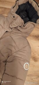 Kabát Cropp s kapucí béžové barvy velikost M. - 5