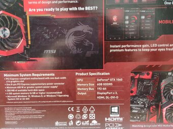 MSI GEFORCE GTX 1060 - 5