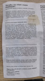 Ruční mlýnek na maso Porkert 5 - 5