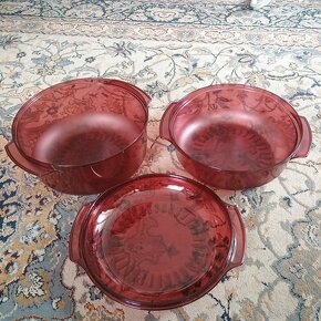 Tupperware 4 Piece Stack Cooker Cranberry - nádoby do MW 4ks - 5