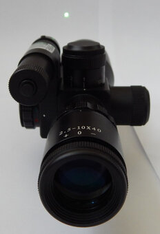 Puškohled krátký s laserem zeleným 2.5-10x40 - 5