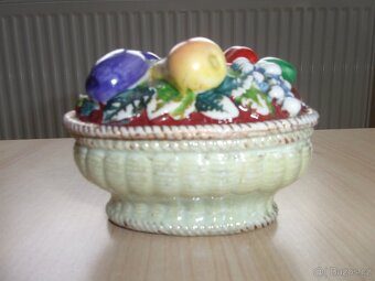 STAROŽITNÁ PORCELÁNOVÁ ŠPERKOVNICE, DÓZA 19. stol. - 5