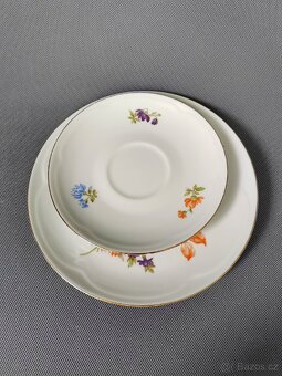 Krásné porcelánové trio Jlmenau Graf von Henneberg - 5