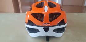 Cyklistická helma Alpine Mythos vel. 57-62cm oranžovo-bílá - 5