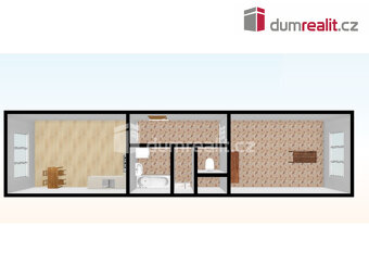 Pěkný byt 2+kk po rekonstrukci, 44 m2, OV, 1.p (2NP), cihla, - 5