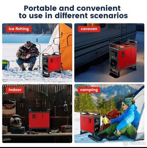Naftové topení 5 -8 kW, 12/24+220V Auto START/STOP, BT - 5