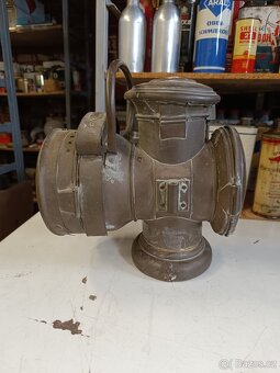 Velká karbidové lampa Bleriot 1900, nález necisteno - 5