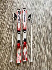Dětské carvingové lyže HEAD 126cm + hůlky - 5