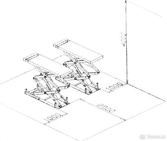 Nůžkový zvedák BORTEN,,BOR-E3500'' 3500KG rv.2025 - 5