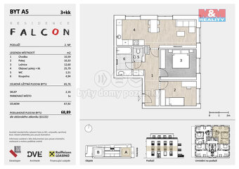 Prodej bytu 3+kk, 69m², Mělník, ul. Sokolská - 5