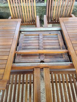 Venkovní set stůl + 6 židlí - 5