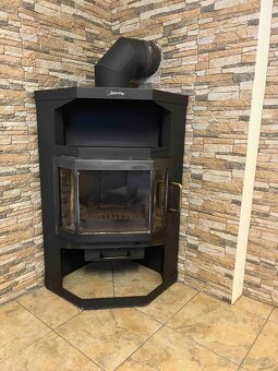 Rohová krbová kamna - 5