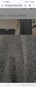 Lehky svetr Karl Lagerfeld trpytivy sedne xs,s rozmery v tex - 5